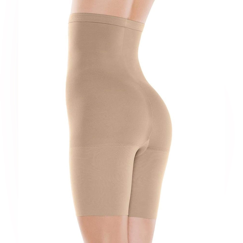 ASSETS by Sara Blakely Tan High-Waisted Shapewear Shorts